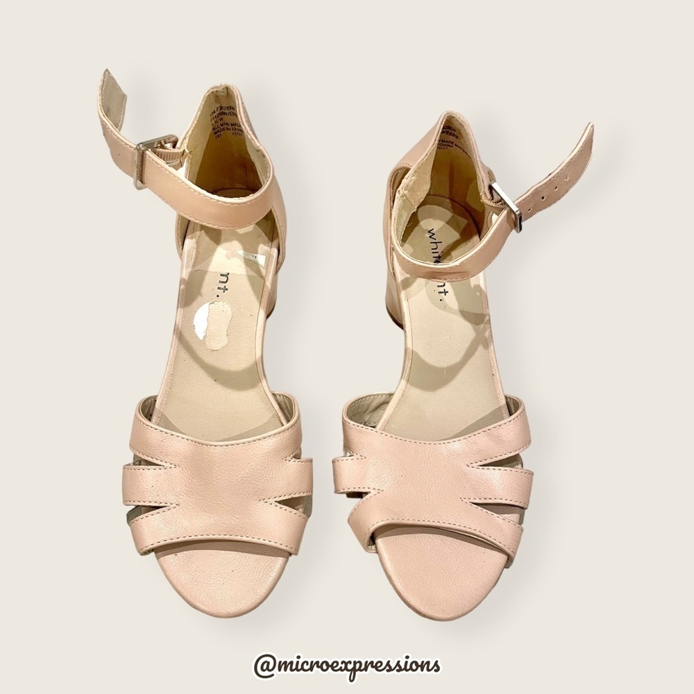 Lulu's Nude Light Pink Strappy Open Toe Formal Casual Date Night Everyday Heels - Picture 2 of 7